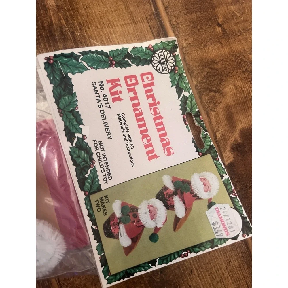 Vtg Walco Holiday Industries SANTA'S DELIVERY NIB Christmas Ornament Kit
